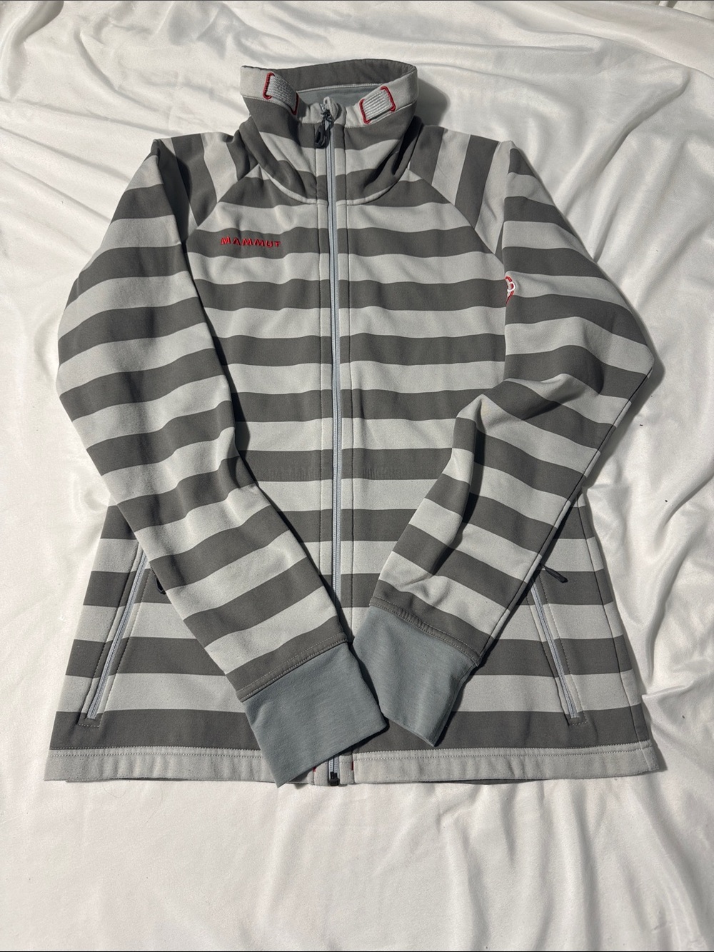 Mammut Striped Full-Zip soft shell Jacket Women’s L / EU L Hiking Activewear